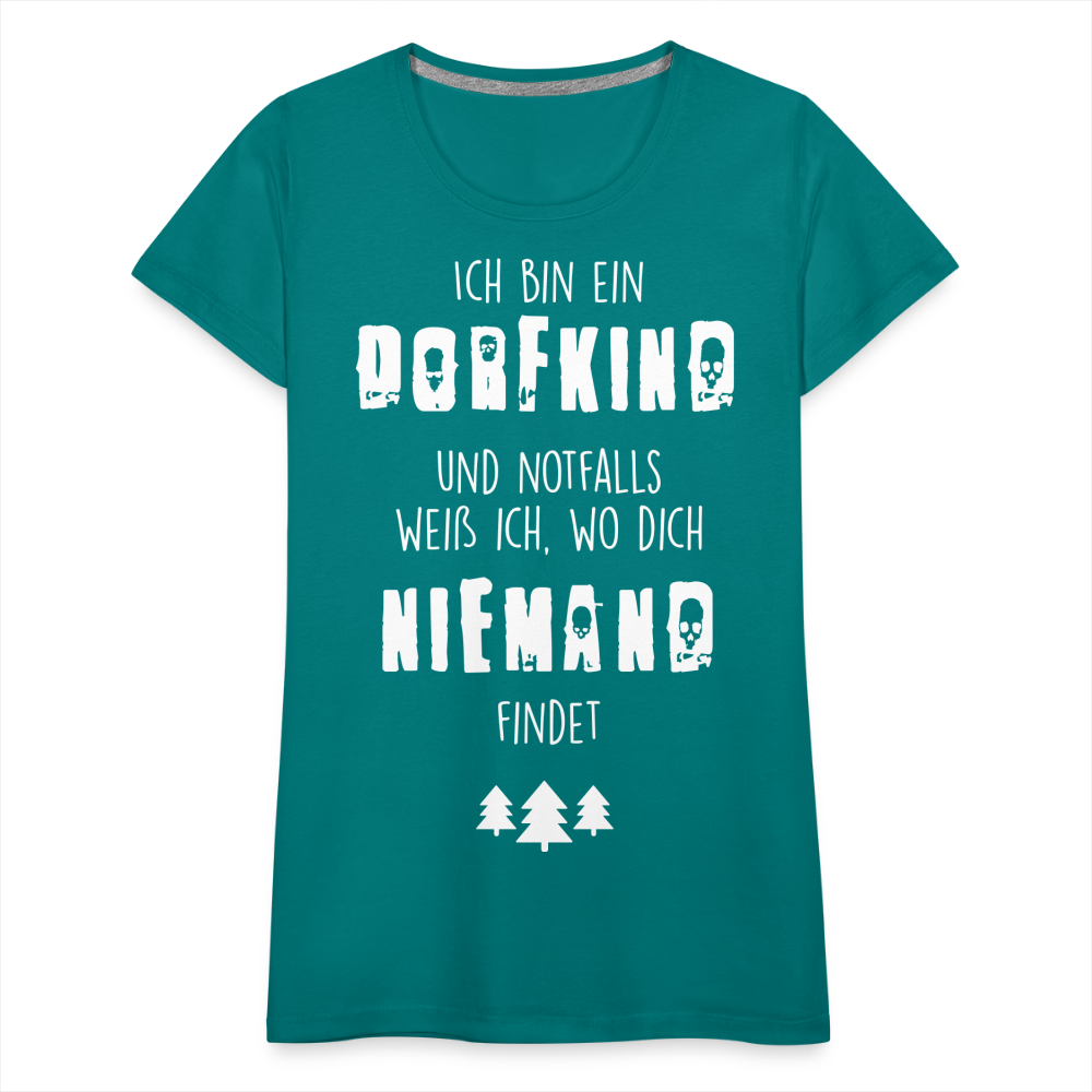 Frauen Premium T-Shirt - Dorfkind - Divablau