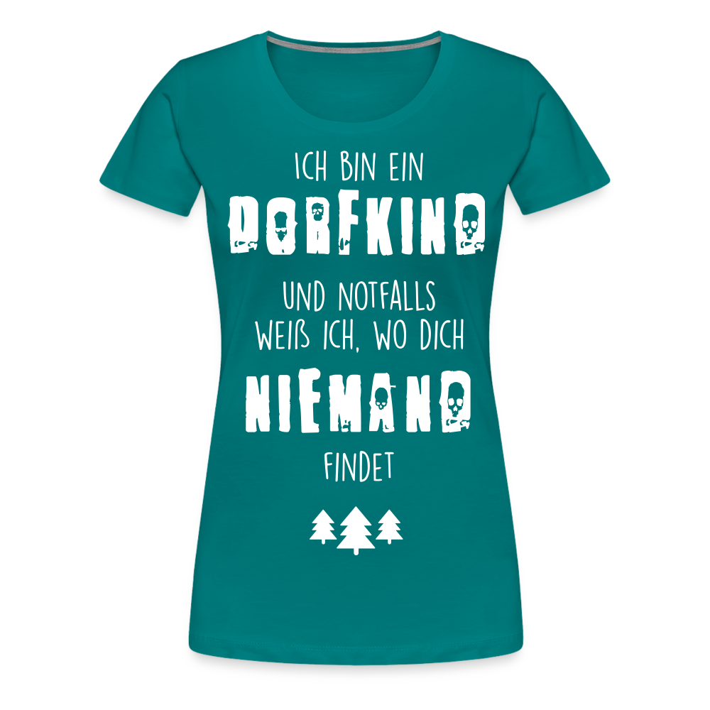 Frauen Premium T-Shirt - Dorfkind - Divablau