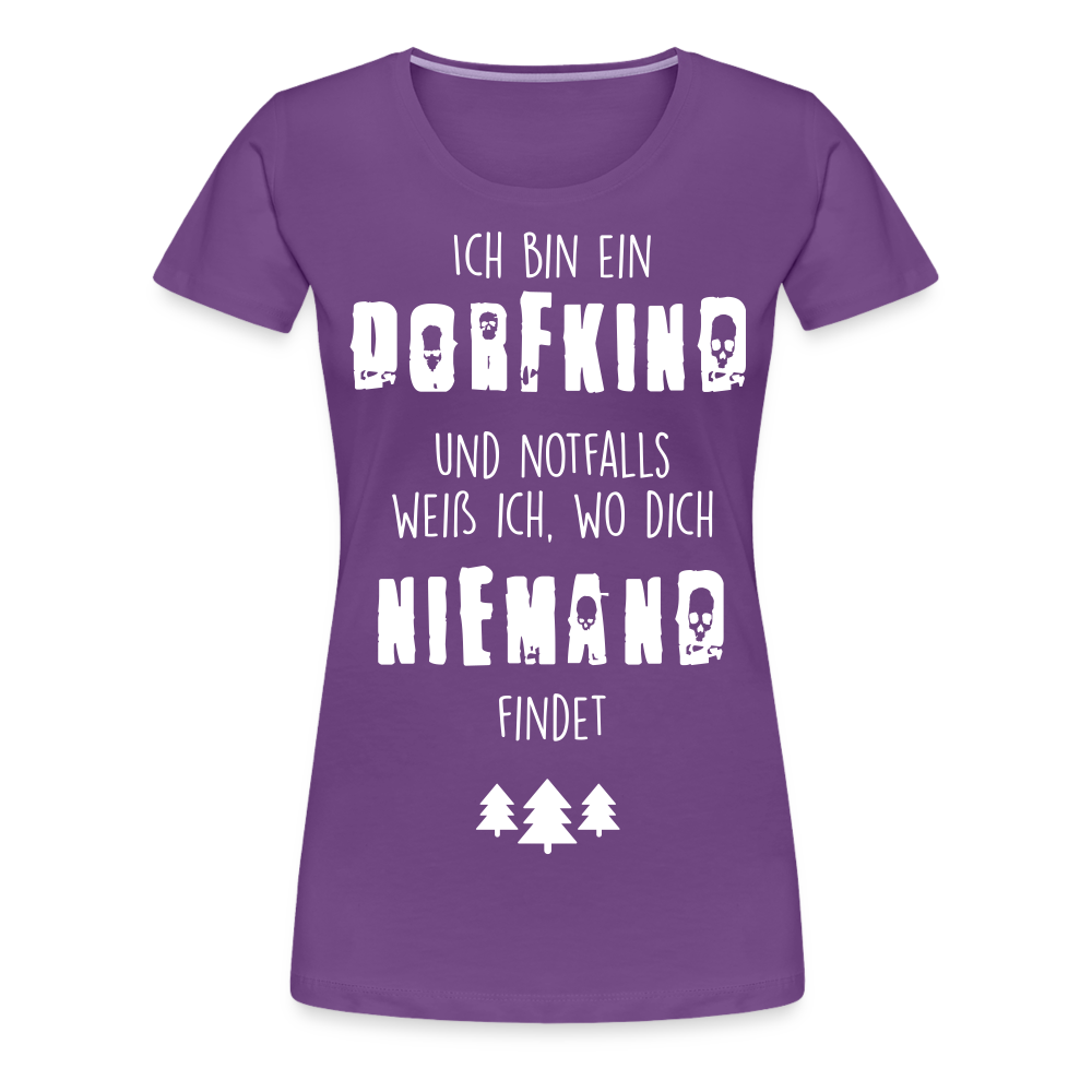 Frauen Premium T-Shirt - Dorfkind - Lila