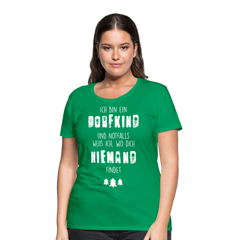 Frauen Premium T-Shirt - Dorfkind - Kelly Green