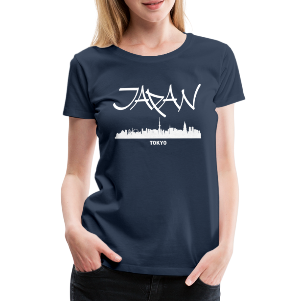 Frauen Premium T-Shirt - Japan Tokio - Navy