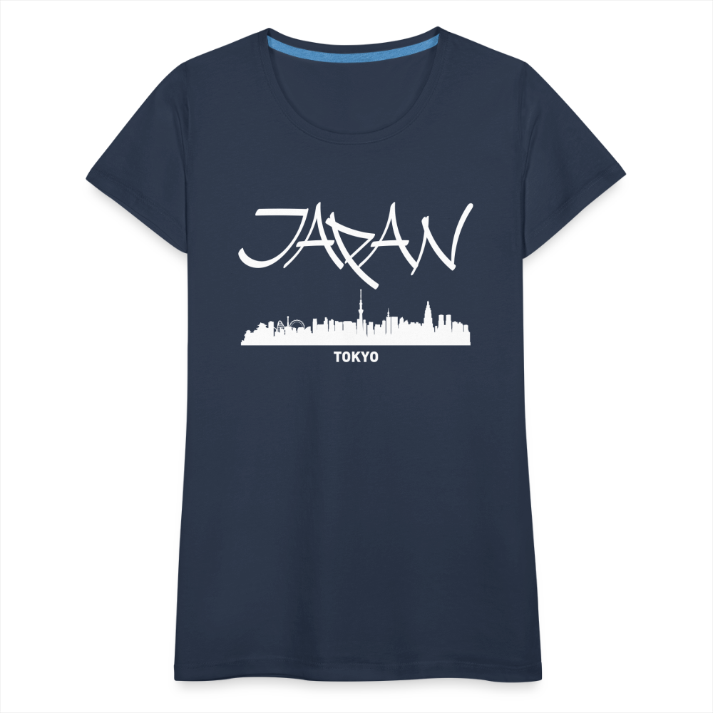 Frauen Premium T-Shirt - Japan Tokio - Navy