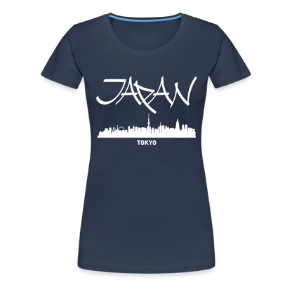 Frauen Premium T-Shirt - Japan Tokio - Navy