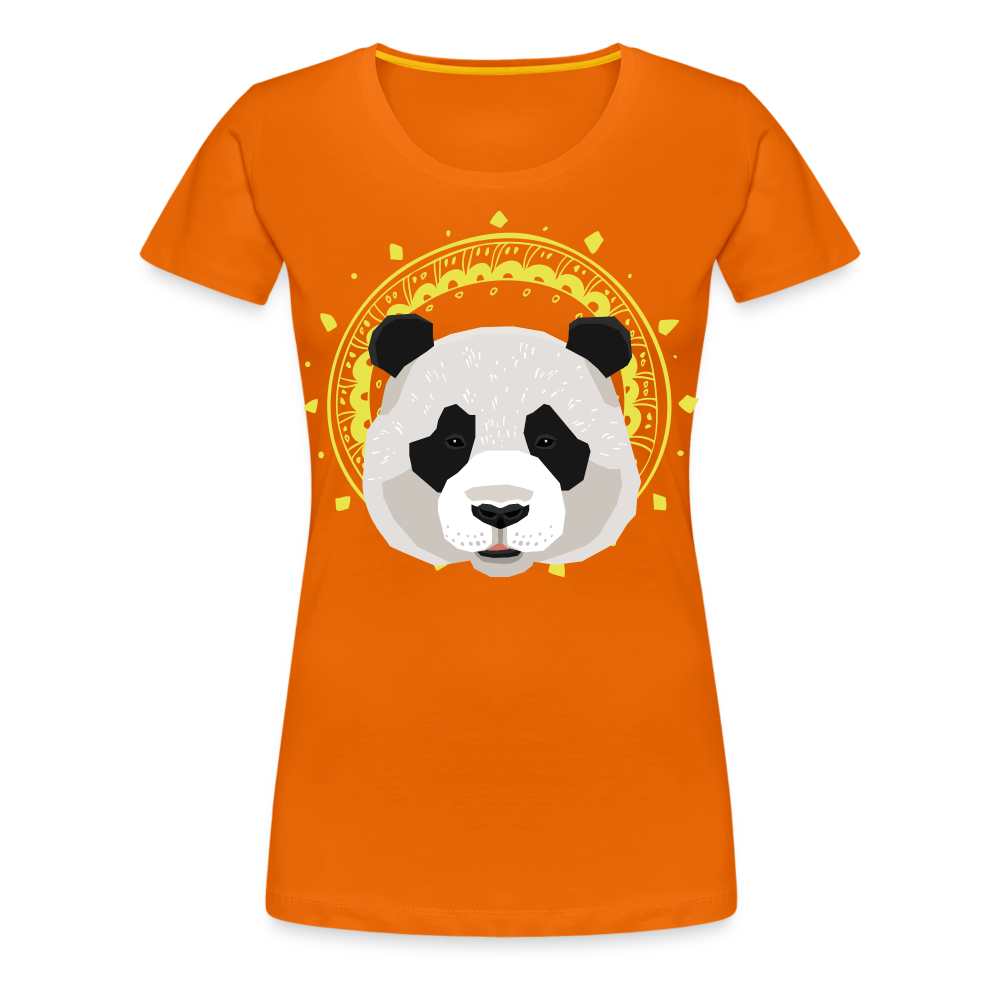 Frauen Premium T-Shirt - Panda - Orange