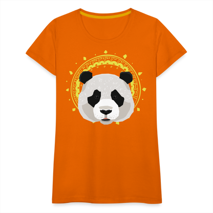 Frauen Premium T-Shirt - Panda - Orange