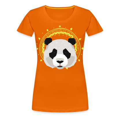 Frauen Premium T-Shirt - Panda - Orange