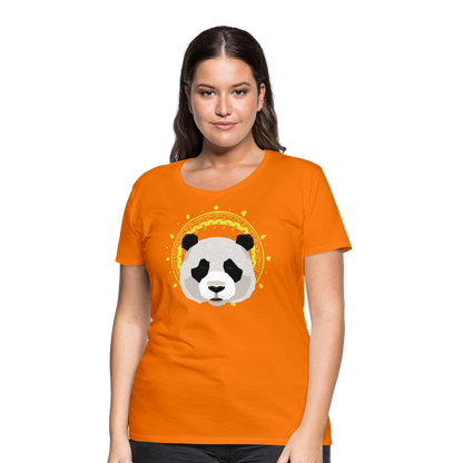 Frauen Premium T-Shirt - Panda - Orange