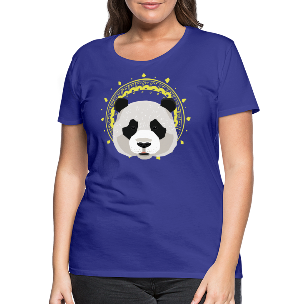 Frauen Premium T-Shirt - Panda - Königsblau