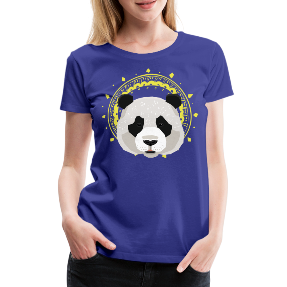 Frauen Premium T-Shirt - Panda - Königsblau