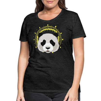 Frauen Premium T-Shirt - Panda - Anthrazit