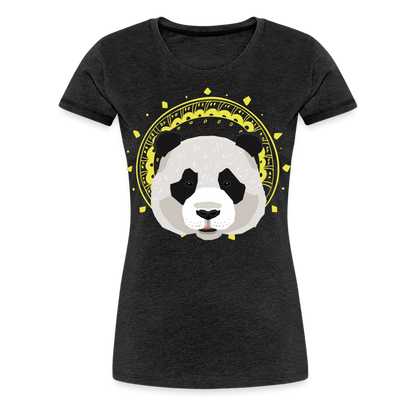 Frauen Premium T-Shirt - Panda - Anthrazit