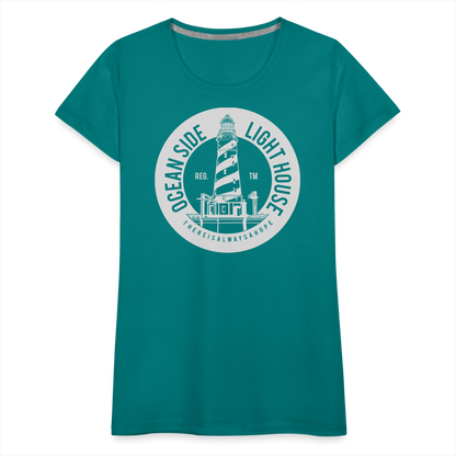 Frauen Premium T-Shirt - Ocean Side Lighthouse - Divablau