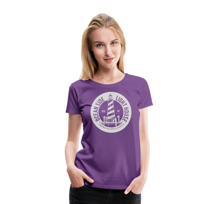 Frauen Premium T-Shirt - Ocean Side Lighthouse - Lila