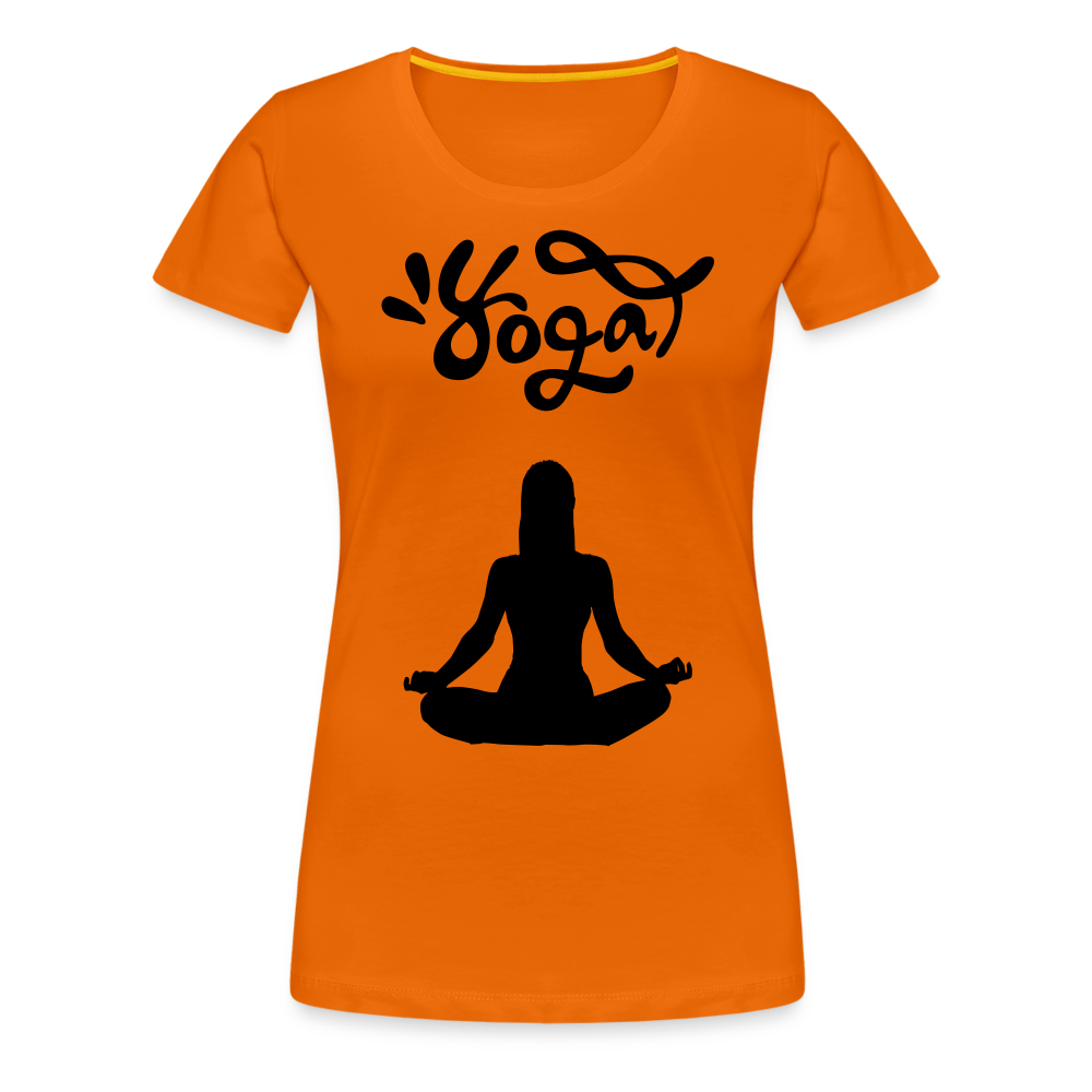 Frauen Premium T-Shirt - Yoga Shirt - Orange