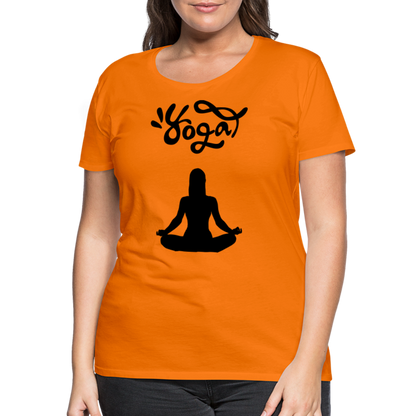 Frauen Premium T-Shirt - Yoga Shirt - Orange