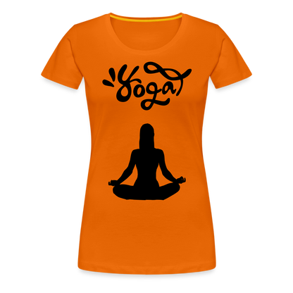 Frauen Premium T-Shirt - Yoga Shirt - Orange