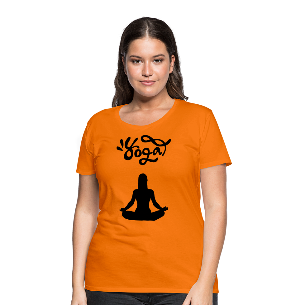 Frauen Premium T-Shirt - Yoga Shirt - Orange