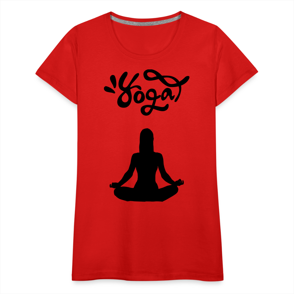 Frauen Premium T-Shirt - Yoga Shirt - Rot