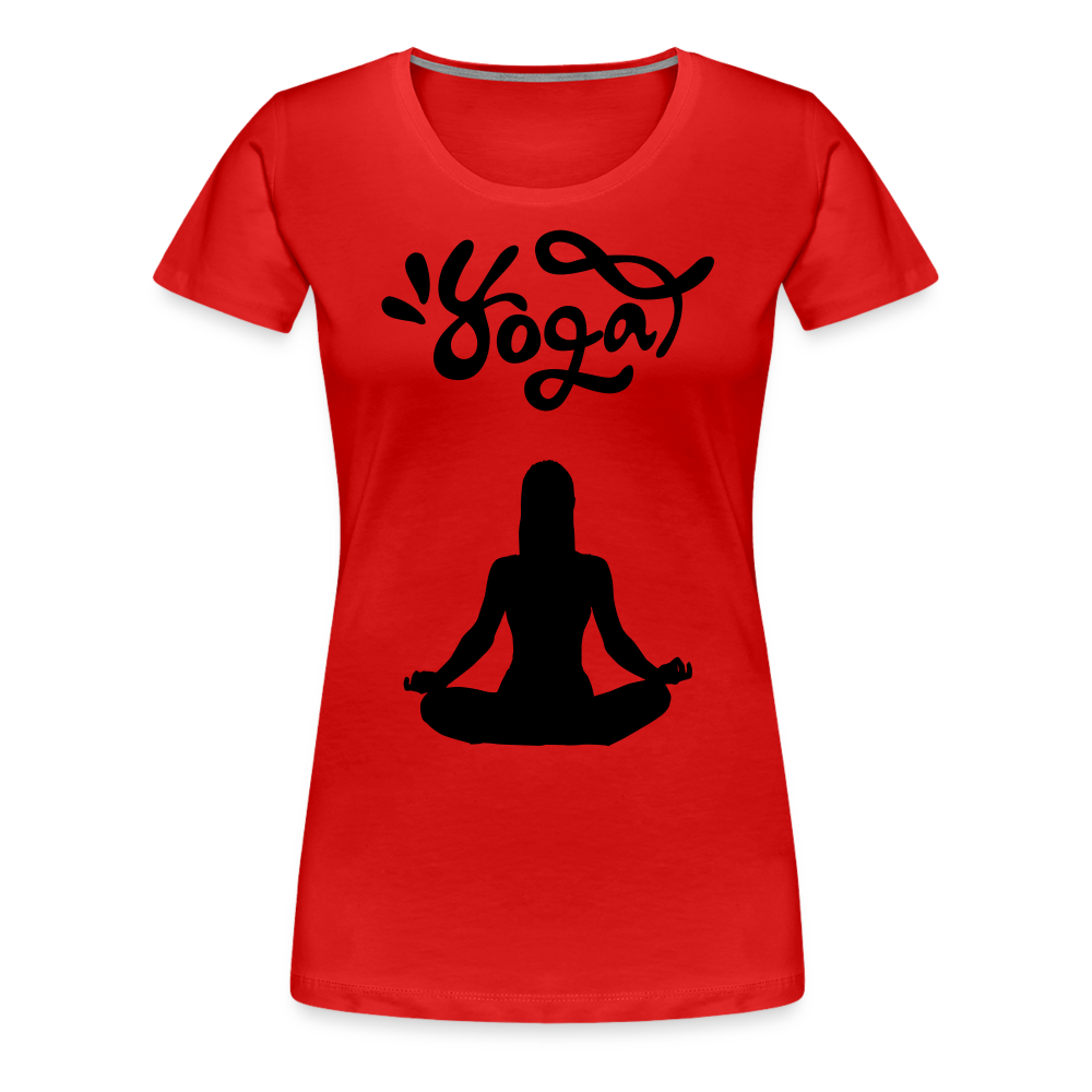 Frauen Premium T-Shirt - Yoga Shirt - Rot