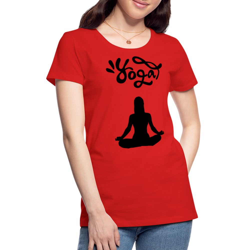 Frauen Premium T-Shirt - Yoga Shirt - Rot