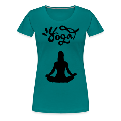 Frauen Premium T-Shirt - Yoga Shirt - Divablau