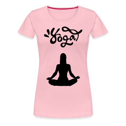 Frauen Premium T-Shirt - Yoga Shirt - Hellrosa