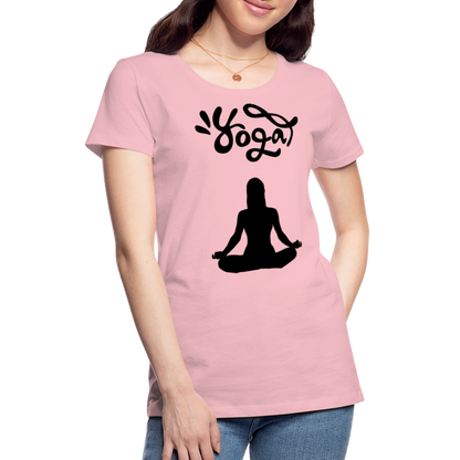 Frauen Premium T-Shirt - Yoga Shirt - Hellrosa