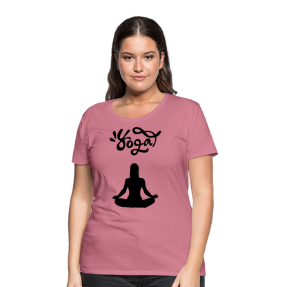 Frauen Premium T-Shirt - Yoga Shirt - Malve