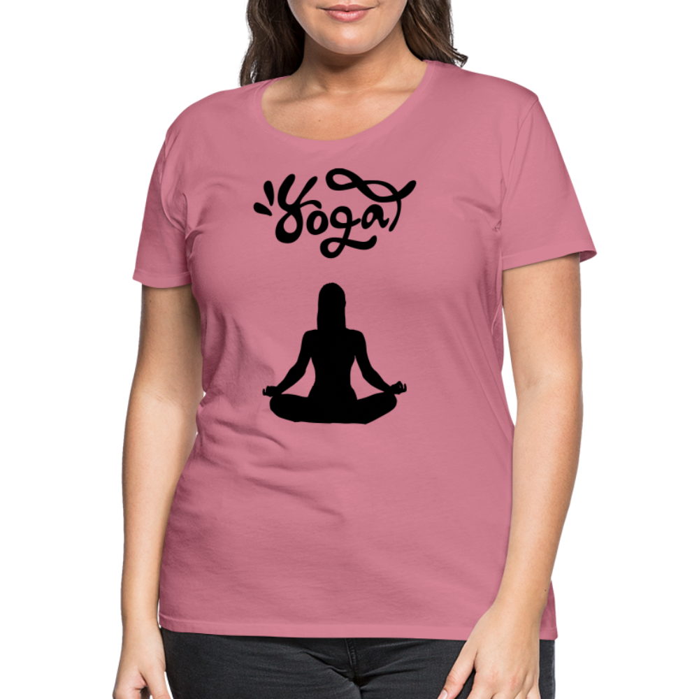 Frauen Premium T-Shirt - Yoga Shirt - Malve