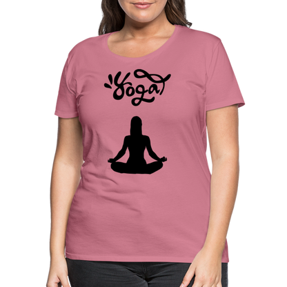 Frauen Premium T-Shirt - Yoga Shirt - Malve