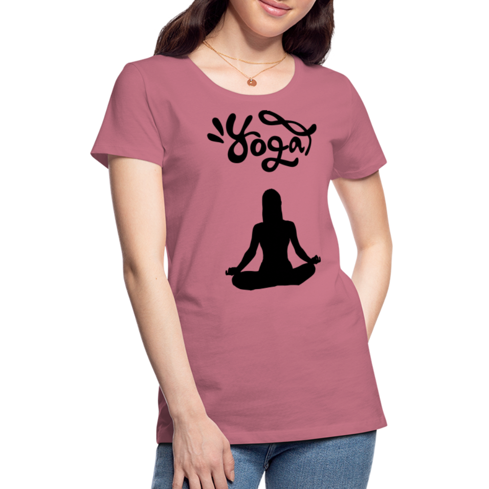 Frauen Premium T-Shirt - Yoga Shirt - Malve