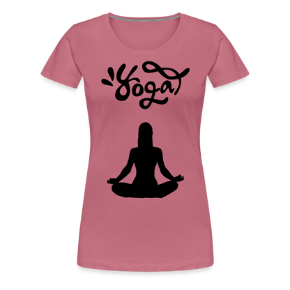 Frauen Premium T-Shirt - Yoga Shirt - Malve