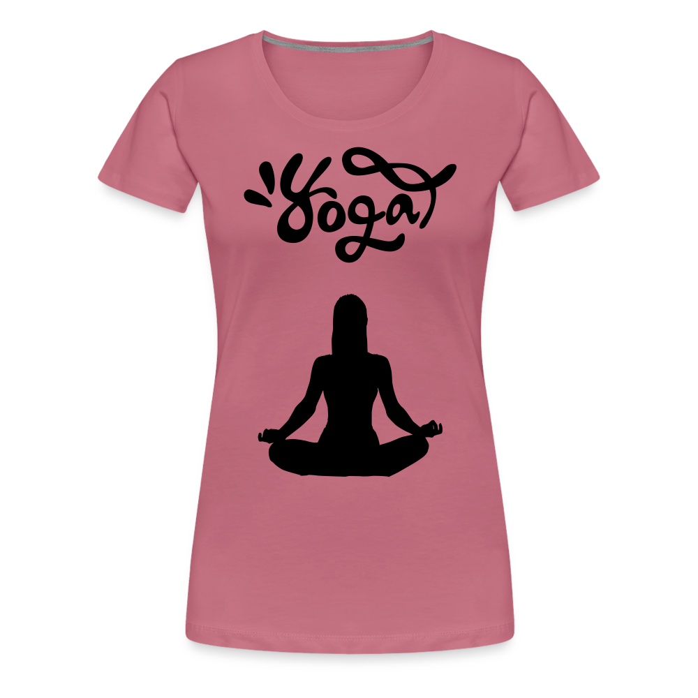 Frauen Premium T-Shirt - Yoga Shirt - Malve