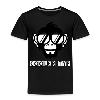 Kinder Premium T-Shirt - Cooler Typ Affen Design - Schwarz