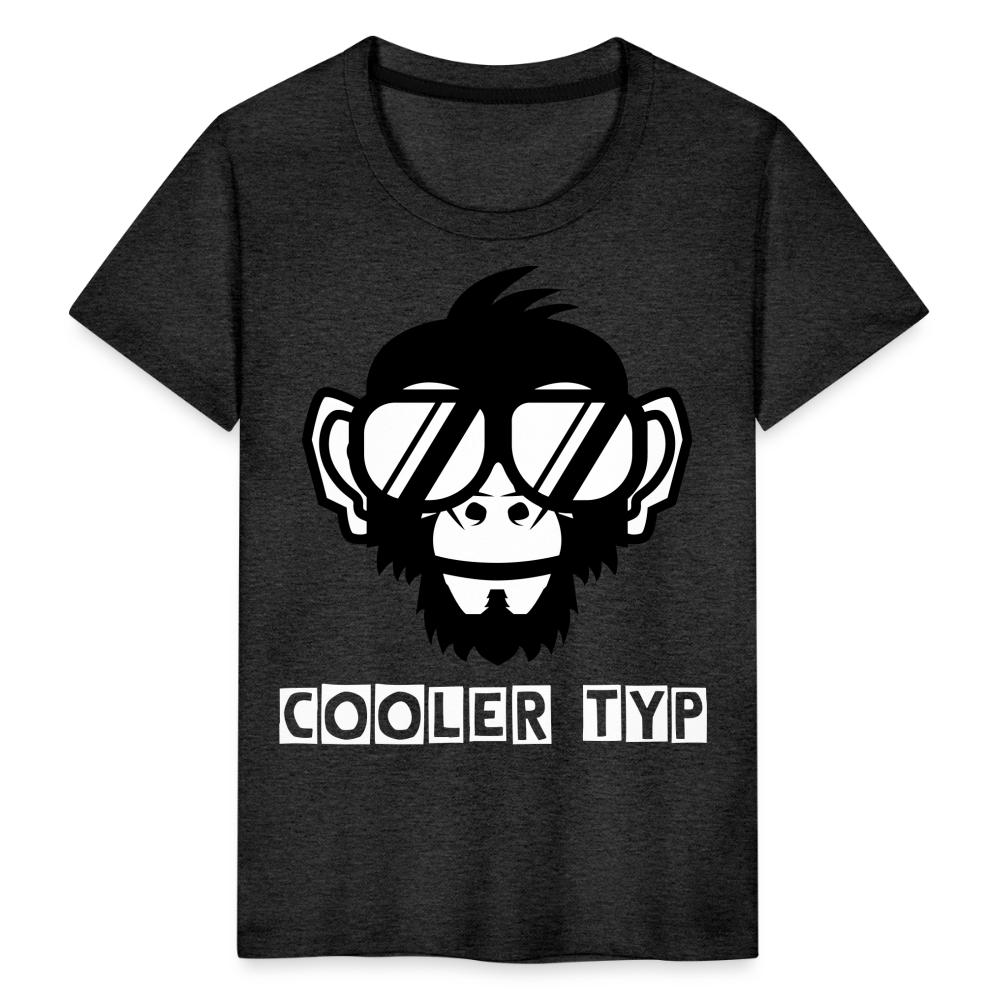 Kinder Premium T-Shirt - Cooler Typ Affen Design - Anthrazit