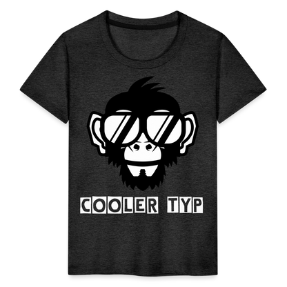 Kinder Premium T-Shirt - Cooler Typ Affen Design - Anthrazit