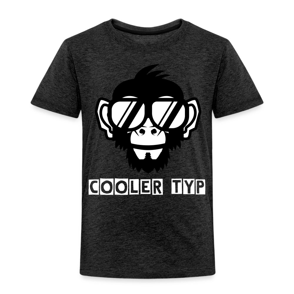 Kinder Premium T-Shirt - Cooler Typ Affen Design - Anthrazit