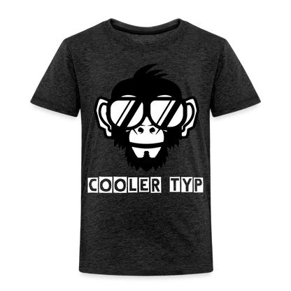 Kinder Premium T-Shirt - Cooler Typ Affen Design - Anthrazit