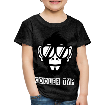 Kinder Premium T-Shirt - Cooler Typ Affen Design - Anthrazit