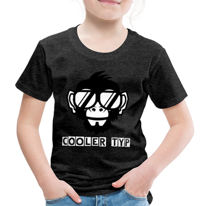 Kinder Premium T-Shirt - Cooler Typ Affen Design - Anthrazit