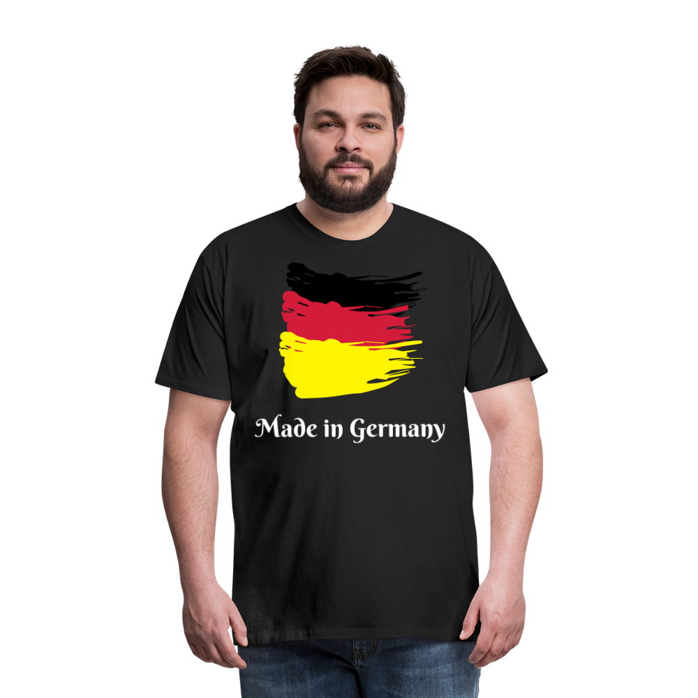 Männer Premium T-Shirt - Made in Germany Spruch Design - Schwarz