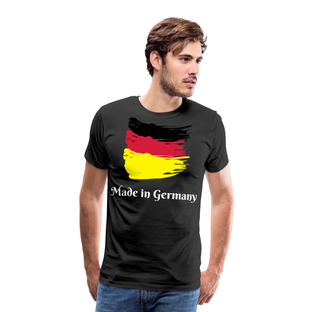 Männer Premium T-Shirt - Made in Germany Spruch Design - Schwarz