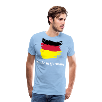 Männer Premium T-Shirt - Made in Germany Spruch Design - Sky