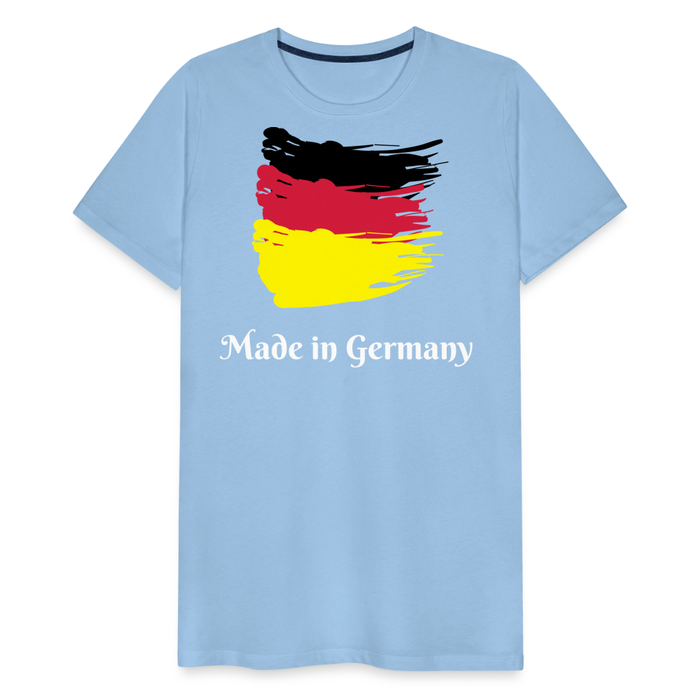 Männer Premium T-Shirt - Made in Germany Spruch Design - Sky