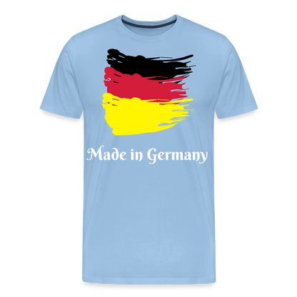 Männer Premium T-Shirt - Made in Germany Spruch Design - Sky