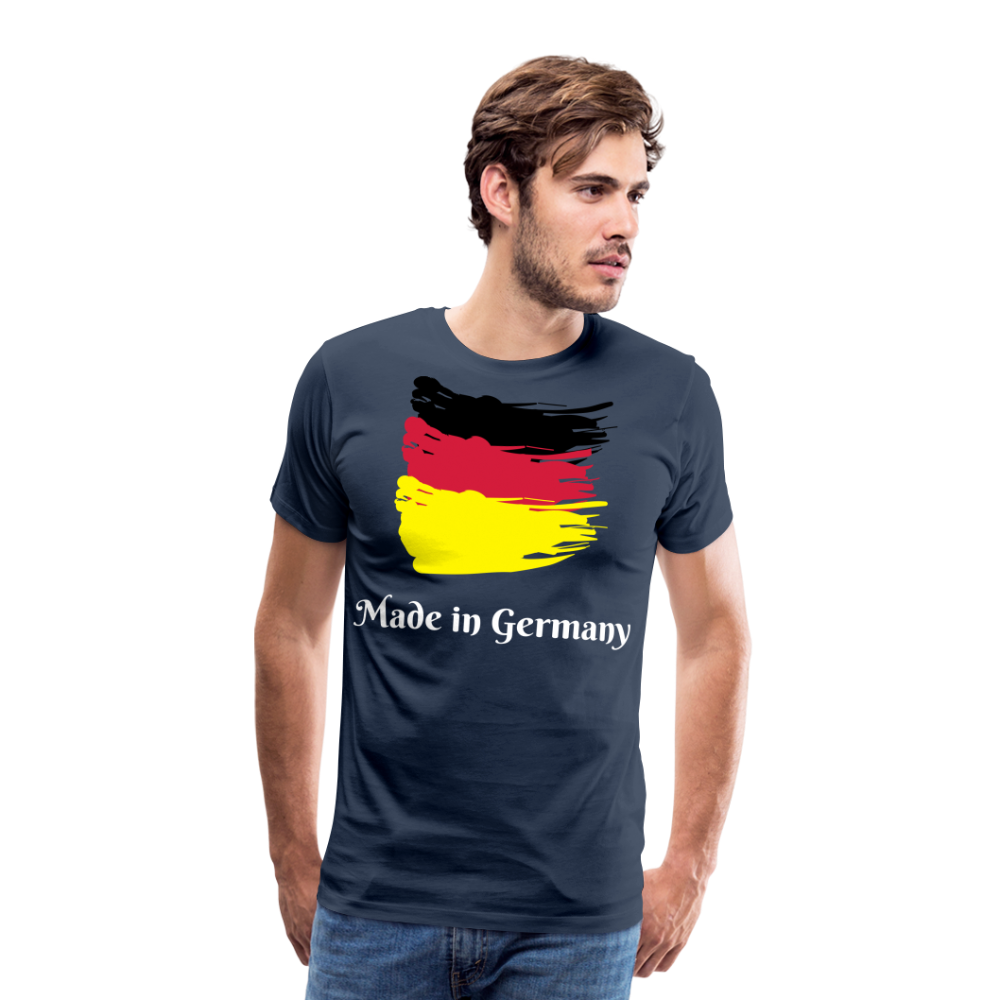 Männer Premium T-Shirt - Made in Germany Spruch Design - Navy