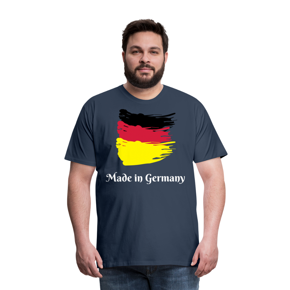Männer Premium T-Shirt - Made in Germany Spruch Design - Navy