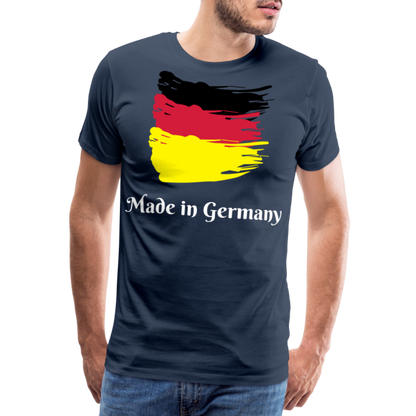Männer Premium T-Shirt - Made in Germany Spruch Design - Navy