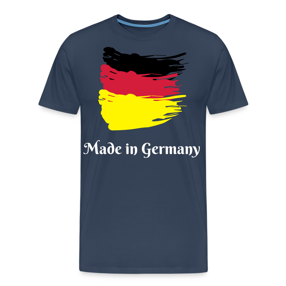 Männer Premium T-Shirt - Made in Germany Spruch Design - Navy