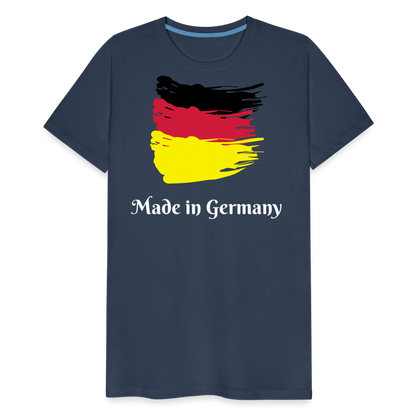 Männer Premium T-Shirt - Made in Germany Spruch Design - Navy
